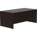 Lorell Essentials Series Rectangular Desk Shell - Rectangle - 29.5" Height x 48" Width x 30" Depth Desk Shell, 1" Thickness Top - Finish: Espresso - 1 Each