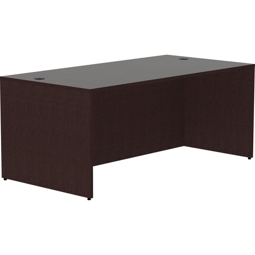 Lorell Essentials Series Rectangular Desk Shell - Rectangle - 29.5" Height x 70.9" Width x 35.4" Depth Desk Shell, 70.9" Width x 35.4" Depth x 1" Thickness Top - Finish: Espresso - 1 Each