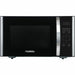 Lorell Microwave - Single - 1.6 ft� Capacity - Microwave - 11 Power Levels - FuseMetal - Countertop - Black, Silver