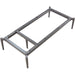 Lorell Contemporary ReceptionCollection Adjustable Metal Base - 9.8" Height x 47.9" Width x 22.9" Depth - Material: Metal - Finish: Gray - Adjustable - For Reception Area, Meeting - 1 Each