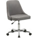 Lorell Resimercial Low-back Task Chair with Arms - 31.5" Height x 22.5" Width x 24.4" Depth - Material: Fabric - Finish: Gray - 1 Each