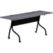Lorell Preference Flip and Nest Training Table - Charcoal Rectangle, Melamine Top - Black Four Leg Base - 4 Legs x 72" Table Top Width x 23.60" Table Top Depth - 29.50" Height - Assembly Required - Melamine - 1 Each