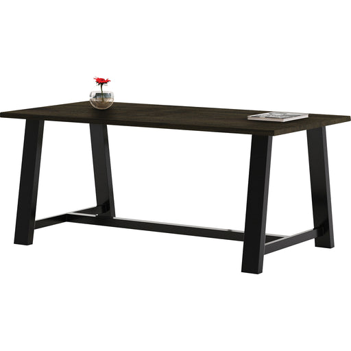 KFI 36x72" Solid Wood Top Midtown Table - Espresso Rectangle Top - 72" Table Top Length x 36" Table Top Width - 30" Height - Assembly Required - Poplar Wood Top Material - 1 Each