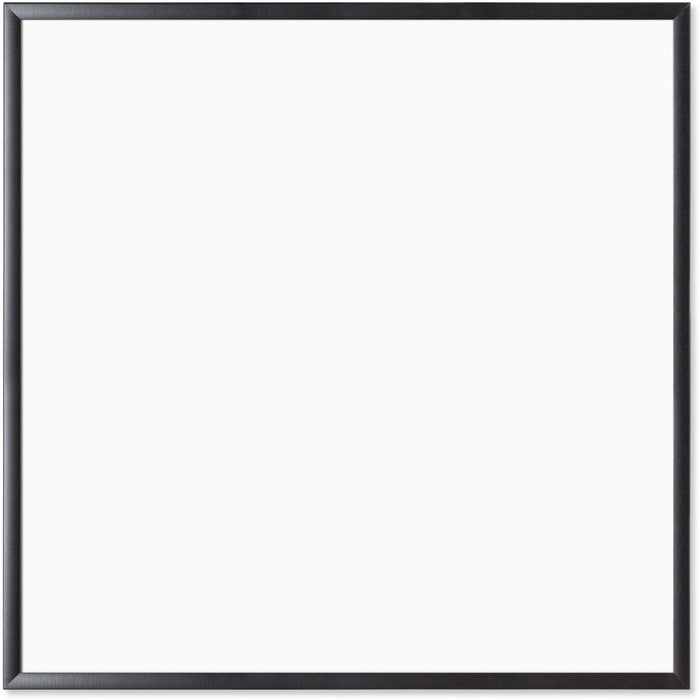 U Brands Magnetic Dry-Erase Board - 36" (3 ft) Width x 36" (3 ft) Height - White Painted Steel Surface - Black Wood Frame - Square - Horizontal/Vertical - Magnetic - 1 Each
