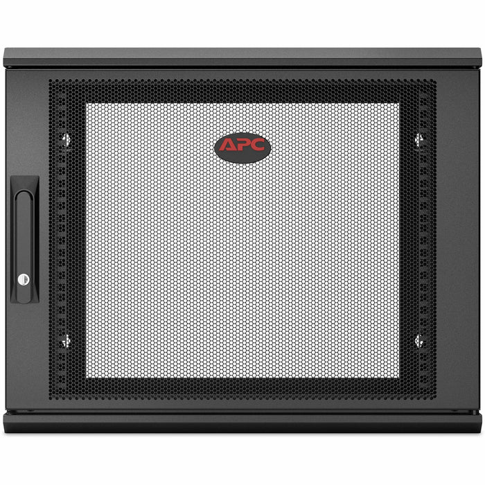 APC NetShelter WX 9U Single Hinged Wall-Mount Enclosure 600mm Deep - For Networking, Airflow System - 9U Rack Height x 19" Rack Width x 20.79" Rack Depth - Wall Mountable - Black - 200.42 lb Static/Stationary Weight Capacity - 5 Year Warranty