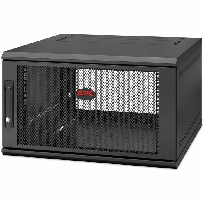 APC NetShelter WX 6U Single Hinged Wall-mount Enclosure 600mm Deep - For Networking, Airflow System - 6U Rack Height x 19" Rack Width x 20.79" Rack Depth - Wall Mountable - Black - 200.42 lb Static/Stationary Weight Capacity - 5 Year Warranty - TAA Compli