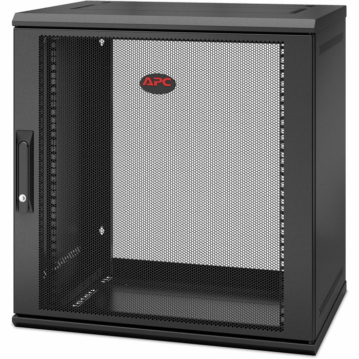 APC NetShelter WX 12U Single Hinged Wall-mount Enclosure 400mm Deep - For Networking, Airflow System - 12U Rack Height x 19" Rack Width x 12.95" Rack Depth - Wall Mountable - Black - 200.42 lb Static/Stationary Weight Capacity - 5 Year Warranty