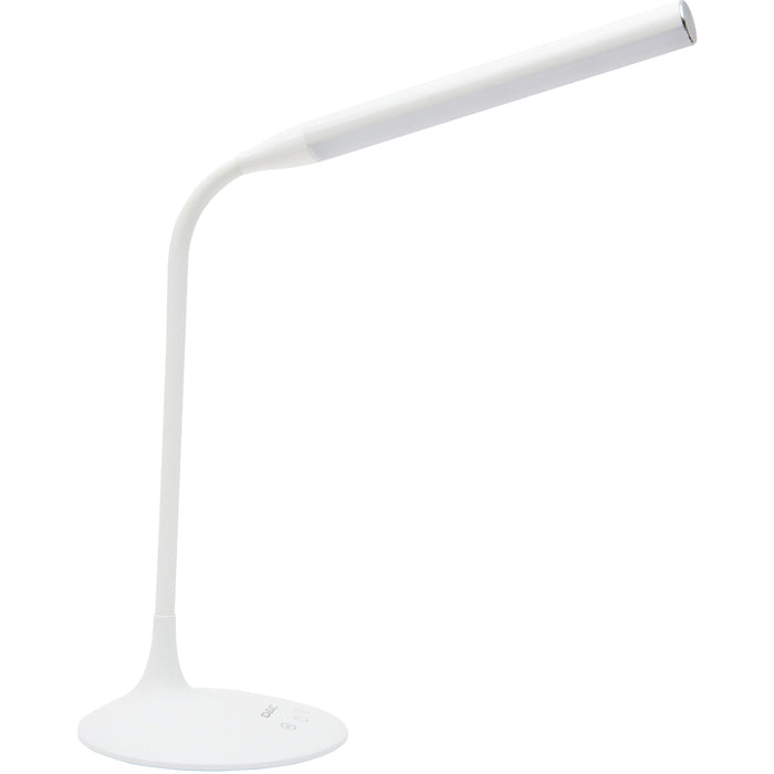 Data Accessories Company 21634 Desk Lamp - 15" Height - 6 W LED Bulb - Desk Mountable - White - for Office, Home, Dorm