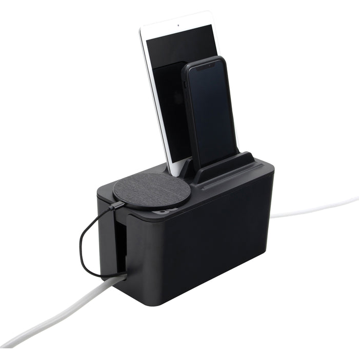 Bluelounge Cable Box Mini Station - Cable Box - Black - 9.30" Length - 1 Each