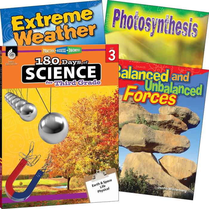 Shell Education Learn At Home Science 4-book Set Printed Book - Book - Grade 3 - English - 1 Set