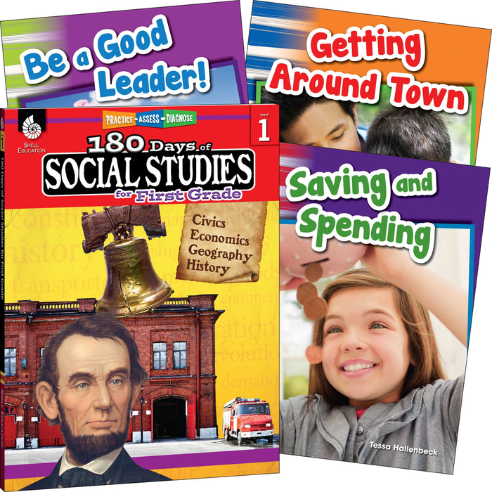 Shell Education Learn At Home Social Studies Books Printed Book - Book - Grade 1 - English - 1 Set