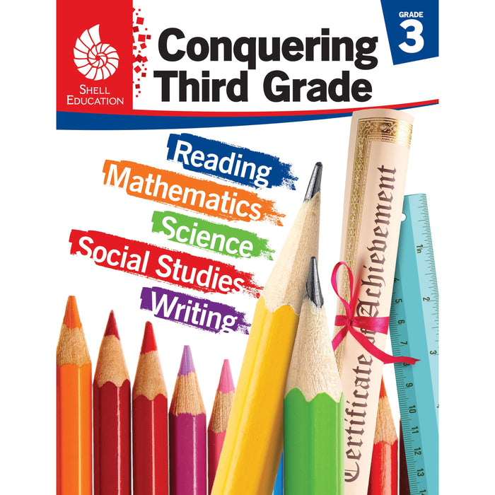 Shell Education Conquering Home/Classwork Book Set Printed Book - Book - Grade 3 - Multilingual - 1 Set