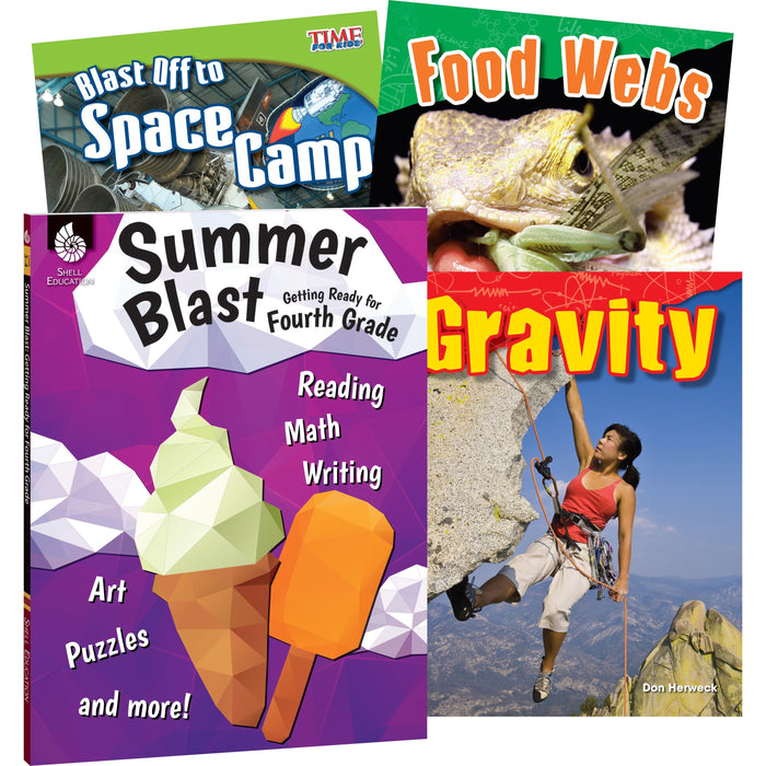 Shell Education Learn-At-Home Summer Science Set Printed Book - Book - Grade 3-4 - Multilingual - 1 Set