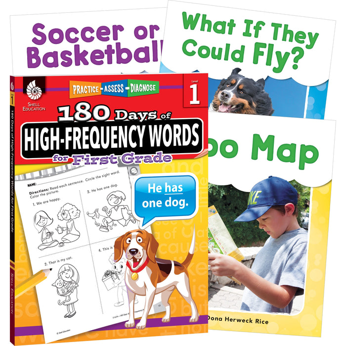 Shell Education Learn At Home Grade 1 Frequency Words Printed Book - Book - Grade 1 - Multilingual - 1 Set