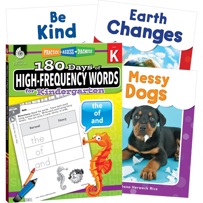 Shell Education Learn At Home Grade K Frequency Words Printed Book - Book - Grade Pre K-K - Multilingual - 1 Set