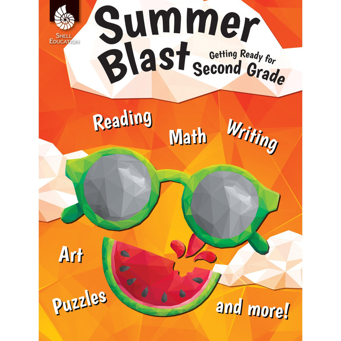 Shell Education Summer Blast Student Workbook Printed Book by Jodene Smith - 128 Pages - Book - Grade 1-2 - Multilingual - 1 Each
