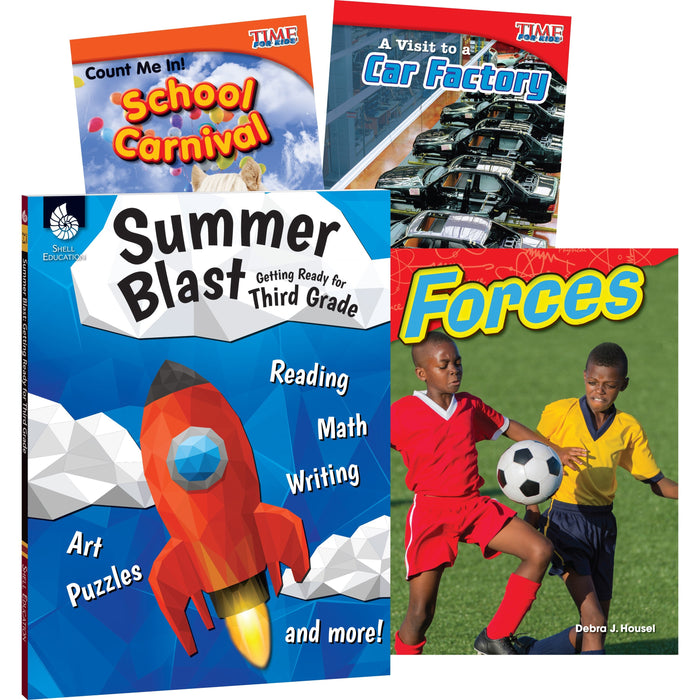 Shell Education Learn-At-Home Grade 3 Summer STEM Set Printed Book by Wendy Conklin, Debra J. Housel - 212 Pages - Book - Grade 2-3 - Multilingual - 1 Set