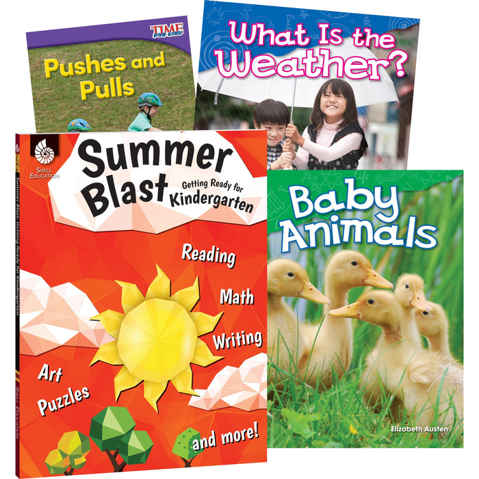 Shell Education Learn-At-Home Grade K Summer STEM Set Printed Book by Jodene Smith - 188 Pages - Book - Grade Pre K-K - Multilingual - 1 Set