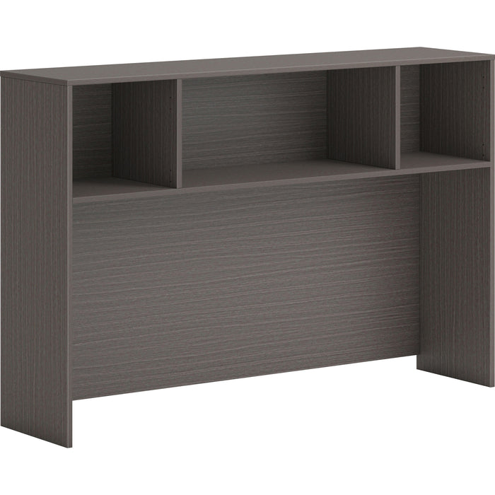 HON Mod Slate Teak Laminate Desk Component - 39.3" Height x 60" Width x 14" Depth - Finish: Gray, Slate Teak Laminate - 1 Each