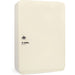 CARL Steel Security Key Cabinet - 12.5" Length x 9.3" Width x 3.5" Height - Lockable, Wall Mountable - Ivory - Steel - 1 Each