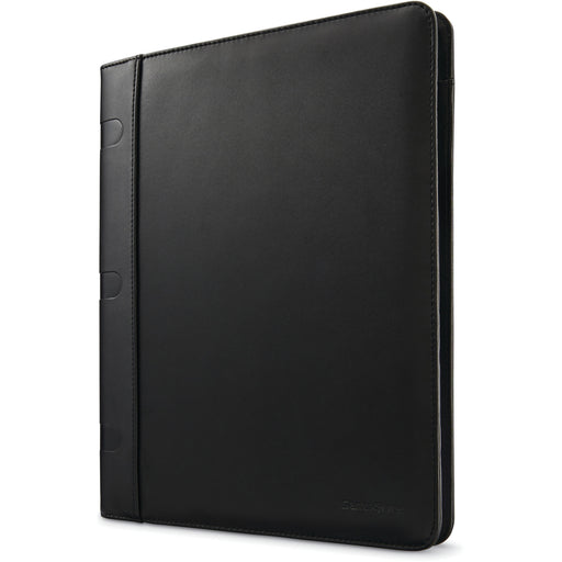 Samsonite Carrying Case (Portfolio) Accessories - Black - Genuine Leather Body - 12.5" Height x 0.7" Width x 9.5" Depth - 1 Each