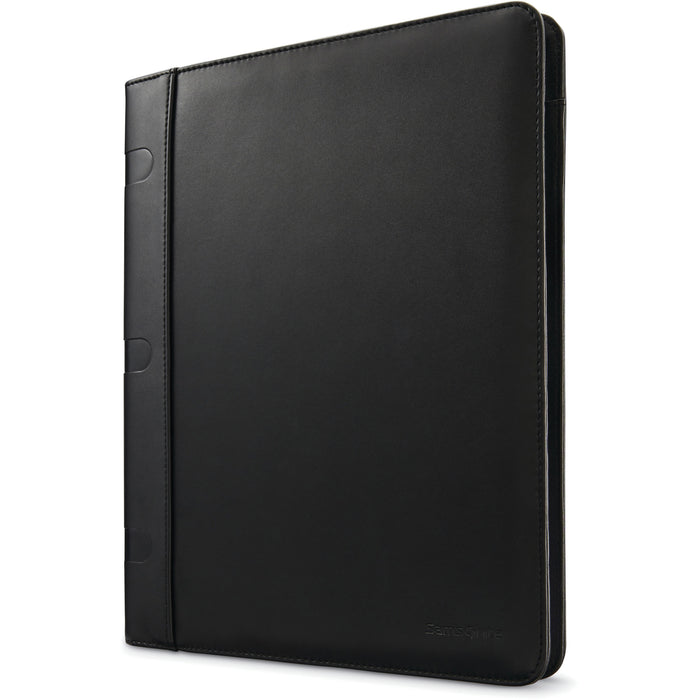 Samsonite Carrying Case (Portfolio) Accessories - Black - Genuine Leather Body - 12.5" Height x 0.7" Width x 9.5" Depth - 1 Each