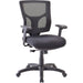 Lorell Conjure Executive Mid-back Swivel/Tilt Task Chair - Fabric Seat Material - Mid Back - Black - 1 Each