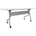 Lorell Preference Flip and Nest Training Table - White Top - Silver Base - 4 Legs - 23.60" Table Top Length x 72" Table Top Width - 29.50" Height - Assembly Required - Melamine Top Material - 1 Each