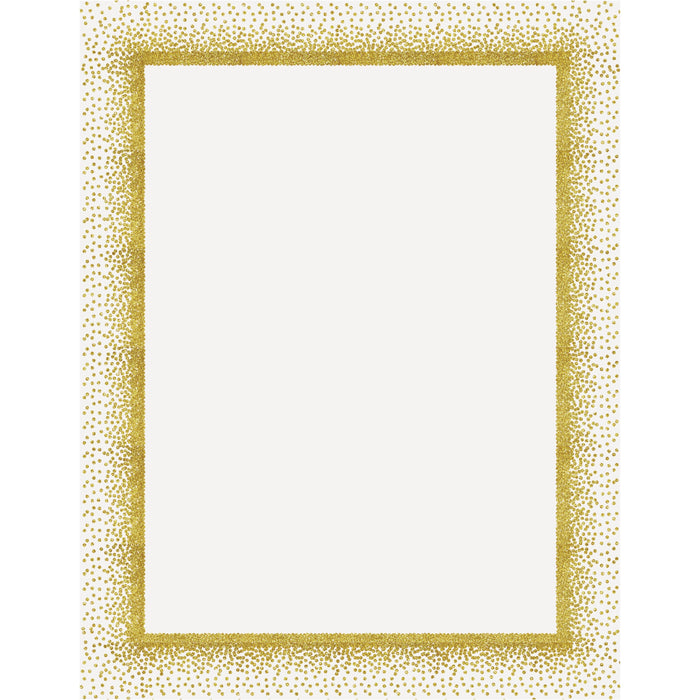 Geographics Confetti Gold Design Poster Board - Fun and Learning, Project, Sign, Display, Art - 28" Height x 22" Width - Yellow - 25 / Carton