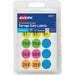 Avery® Garage Sale Labels on Small Sheets - 3/4" Diameter - Removable Adhesive - Round - Matte - Neon Blue, Neon Green, Neon Orange, Neon Pink, Neon Yellow, Assorted - Paper - 15 / Sheet - 21 Total Sheets - 11340 Total Label(s) - 315/Pack - 1 Carton