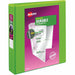 Avery® Durable View 3 Ring Binder, 1.5" Slant Rings, 1 Chartreuse Binder (17835) - 1 1/2" Binder Capacity - Letter - 8 1/2" x 11" Sheet Size - 375 Sheet Capacity - 375 Ring - Fastener: Slant Ring - Pocket: 2 - Polypropylene - Adhesive, Durable, Flexible,