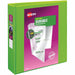 Avery® Durable View 3 Ring Binder, 2" Slant Rings, 1 Chartreuse Binder (17838) - 2" Binder Capacity - Letter - 8 1/2" x 11" Sheet Size - 530 Sheet Capacity - 530 Ring - Fastener: Slant Ring - Pocket: 2 - Polypropylene - Adhesive, Durable, Flexible, Pocket