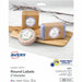Avery® Printable Round Labels , 2" , Glossy White, 60 Labels (22817) - x 2" Diameter - Permanent Adhesive - Round - Laser, Inkjet - Glossy - White - Paper - 12 / Sheet - 5 Total Sheets - 60 Total Label(s) - For Label Printer - 1 Carton