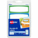 Avery® Kids Gear Durable Labels - 3 1/2" Height x 1 1/4" Width x 3 1/2" Length - Permanent Adhesive - Rectangle - Inkjet, Laser - Matte - Matte - Blue, Green Border - Film - Water Resistant - 4 / Sheet - 4 Total Sheets - 20 Total Label(s) - 1 Carton