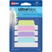 Avery® Ultra Tabs File Tab - 24 Tab(s) - 1" Tab Height x 2.50" Tab Width - Removable - Clear Film, Pastel Blue Paper, Pastel Pink, Pastel Purple, Pastel Green Tab(s) - Sturdy, Durable, Double-sided, Writable, Smudge Resistant, PVC-free, Repositionable, Re