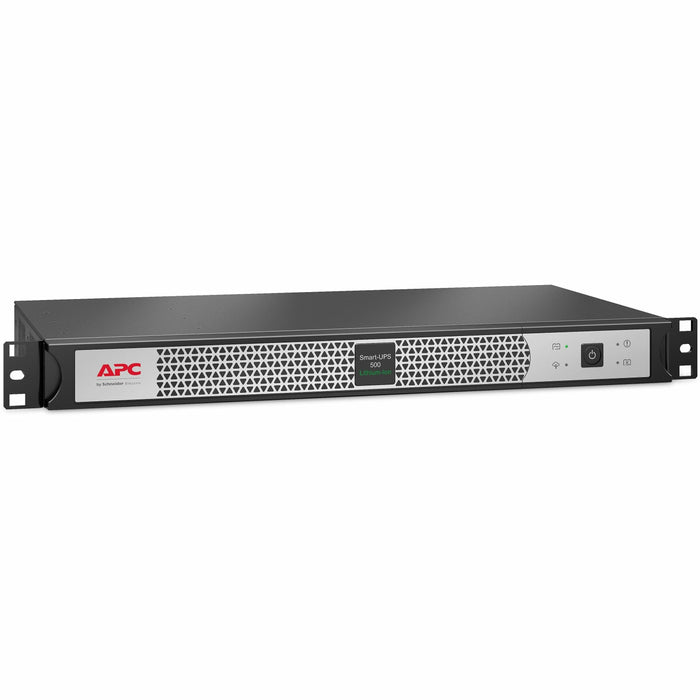 APC Smart-UPS 500VA Rack/Tower UPS - 1U Rack-mountable - AVR - 3 Hour Recharge - 2.70 Minute Stand-by - 230 V AC Input - 230 V AC Output - Single Phase - Sine Wave - Serial Port - 4 x IEC 60320 C13 Receptacle(s) - 4 x Battery/Surge Outlet - SmartConnect
