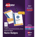 Avery® Vertical Name Badges - 4 1/4" x 6" - Printable, Durable, Reusable - White - 1 Carton