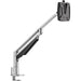 Novus CLU Duo 990+2019+000 Mounting Arm for Monitor - Silver - 1 Display(s) Supported - 15 lb Load Capacity - 75 x 100 - Aluminum, Metal, Plastic - 1 Carton