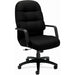 HON Pillow-Soft Executive High-Back Chair - Black Seat Color - Memory Foam, Polyester Seat Material - Black Back Color - Foam, Polyester Back Material - Black Frame Color - High Back - 5-star Base - Armrest - 1 Each