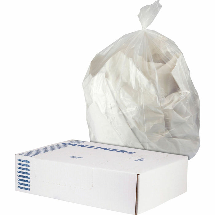 Heritage Trash Bag - 16 gal Capacity - 24" Width x 0.90 mil (23 Micron) Thickness - Low Density - Clear - Low Density Polyethylene (LDPE), Resin - Garbage Can, Industrial - 1 Carton