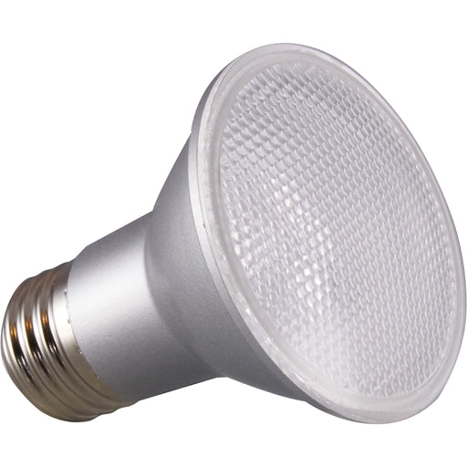Satco 6.5W PAR 20/FL 3000K LED Bulb - 6.50 W - 50 W Incandescent Equivalent Wattage - 120 V AC - 520 lm - Parabolic Reflector - PAR20 Size - Clear - Warm White Light Color - E26 Base - 25000 Hour - 3000°K Color Temperature - 90 CRI - 40° Beam Angle - Dimm