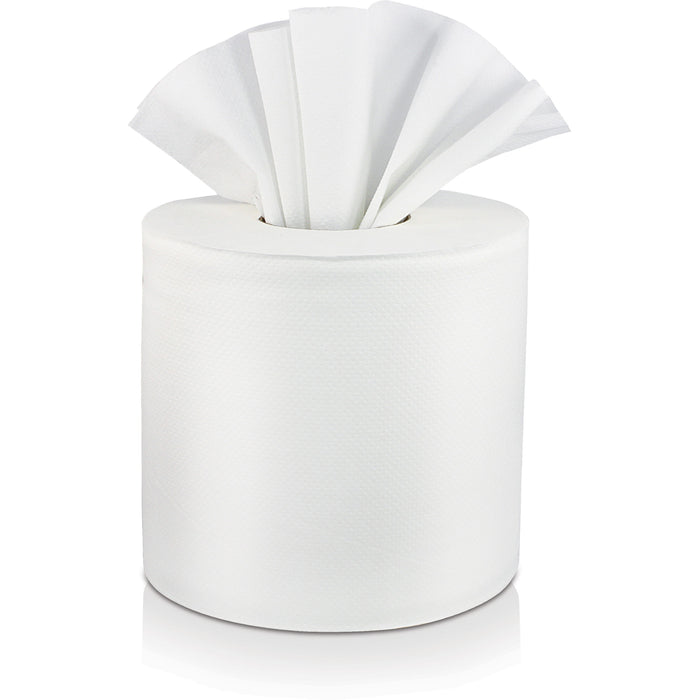Solaris Paper Livi VPG Select Center Pull Towel - 2 Ply - 7.40" Width x 10.90" Length - White - 6 Rolls Per Roll - 660/Roll - 6 / Carton
