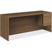 HON H10545R Pedestal Credenza - 29.5" Height x 72" Width x 24" Depth - Total Drawer(s): 2 - Single Pedestal on Right Side - Finish: Laminate, Pinnacle - Rugged, Scratch Resistant, Spill Resistant, Stain Resistant, Durable, Handle, Reinforced, Wear Resista