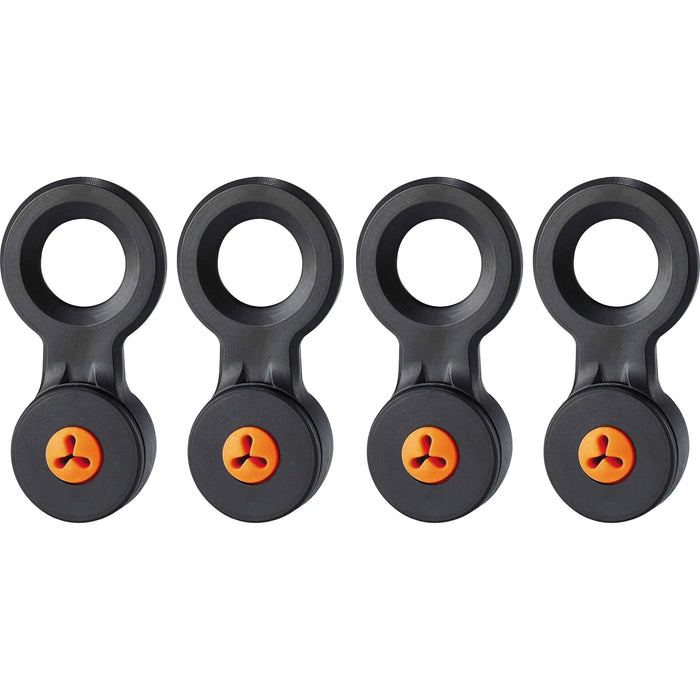 Ergodyne 3740 Hand Tool Attachment Trap - Slips (4-Pack) - 0.5" Height x 4" Width - Orange, Black - Acrylonitrile Butadiene Styrene (ABS) - 4 / Pack