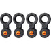 Ergodyne 3740 Hand Tool Attachment Trap - Slips (4-Pack) - 0.5" Height x 4" Width - Orange, Black - Acrylonitrile Butadiene Styrene (ABS) - 4 / Pack
