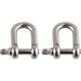 Ergodyne 3790 Tool Shackle (2-Pack) - 0.5" Height x 4.5" Width - Stainless - Stainless Steel - 2 / Pack