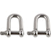 Ergodyne 3790 Tool Shackle (2-Pack) - 0.5" Height x 4.5" Width - Stainless - Stainless Steel - 2 / Pack