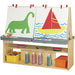 young Time 4 Station Art Center - 42" Height x 48.5" Width x 23.5" Depth - Baltic - 1 Each