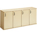 Jonti-Craft Young Time 4-Section Stackable Locker - 48.5" Width x 12" Depth x 21.5" Height - Stackable, Locking Door, Comfortable, Rounded Edge, Durable, Laminated, Moisture Resistant, Recessed - Baltic - Assembly Required - 1 Each