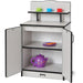 Rainbow Accents Culinary Creations Kitchen Cupboard - Black - 1 Each - Black, Gray, Chrome - Wood